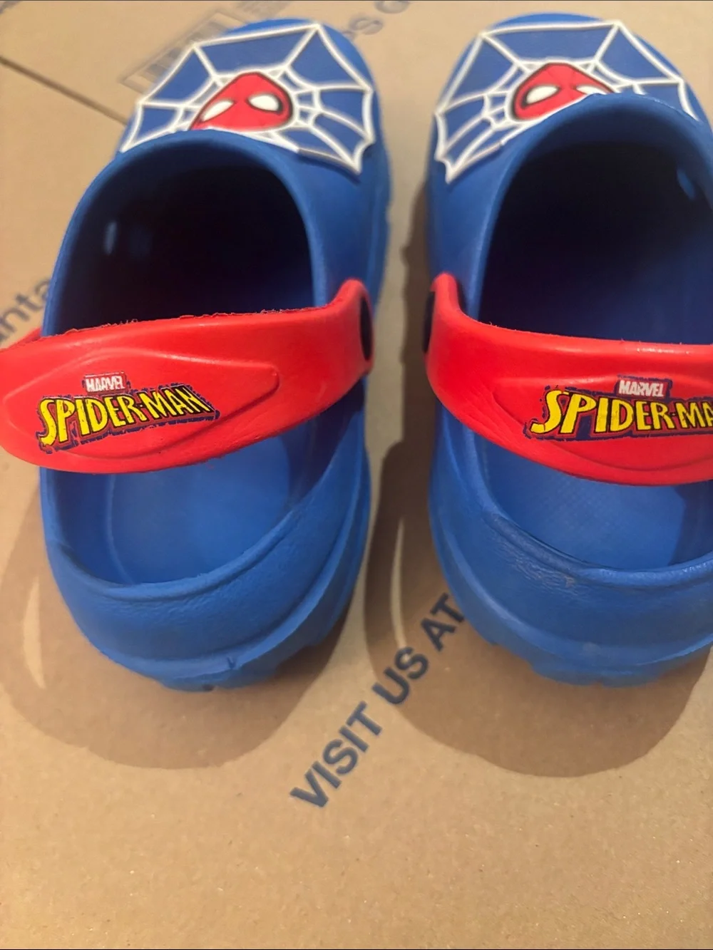 Marvel Blue and Red Spider-Man Kids Clogs